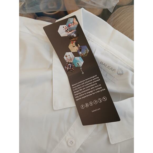 Baleaf Long Sleeve Roll Cuff Popover Active Golf Tennis Pockets Dress NWT Large - Picture 9 of 12